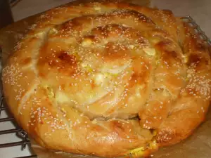 Масленица с брынзой - болгарский пышный пирог