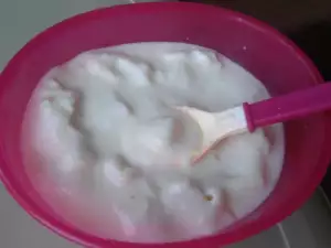 Молочная каша с брынзой