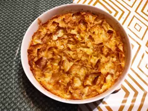 Молочная баница из лапши