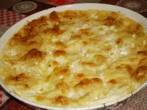 Молочная баница с брынзой