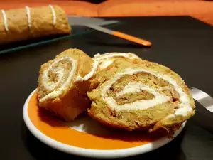 Морковный рулет с маскарпоне