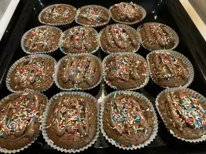 Шоколадные капкейки Брауни
