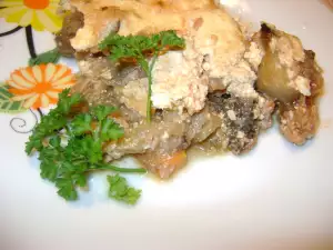 Вкусная мусака с баклажанами