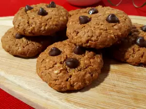 Овсяное печенье с арахисовой пастой
