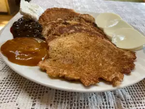 Блинчики из овсяных хлопьев и муки рожкового дерева