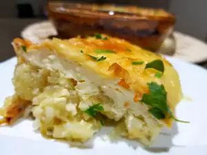 Гратен с тертой картошкой