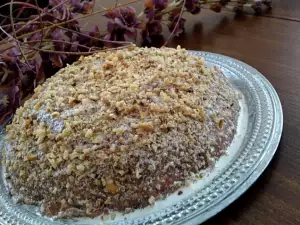 Ореховый торт из печенья