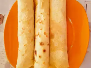 Блинчики с полбой, рисом и соей