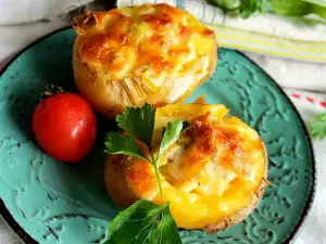 Фаршированный картофель с фаршем в духовке