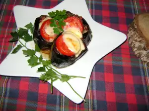Баклажаны, фаршированные мясным фаршем