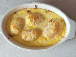 Картофель, фаршированный брынзой