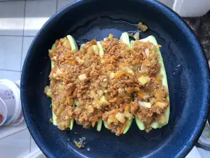 Кабачки с киноа в духовке