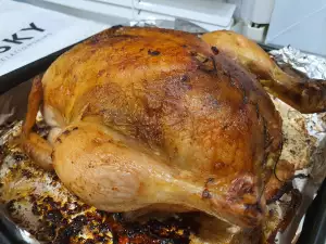 Запеченная фаршированная курица по турецкому рецепту