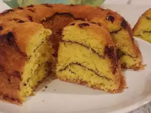 Кекс с изюмом из особого теста без разрыхлителя