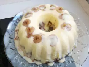 Парфе с бананами и грецкими орехами