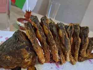 Жареный карп с мукой