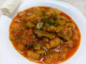 Рагу с кабачками