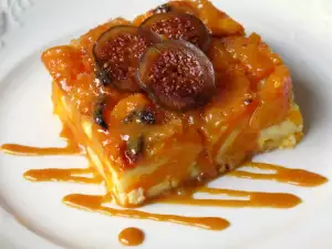 Запеченная тыква с молоком и карамелью