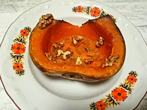 Любимая печеная тыква без сахара