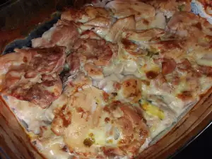 Запеченная курица с плавленым сыром