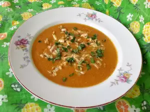 Деревенская каша из куриного мяса