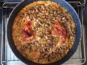 Курица с рисом и грибами
