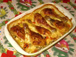 Куриные ножи в сливочном соусе