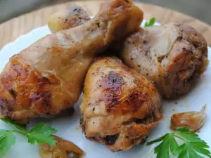 Куриные ножки с соевым соусом и чесноком