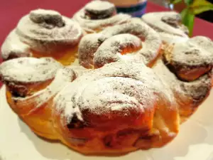 Бриошь с шоколадной пастой