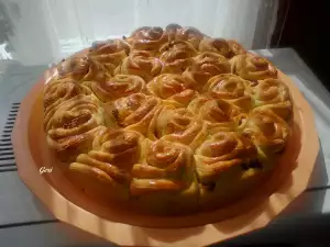 Пирог Роза с мясным фаршем