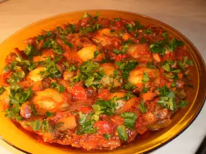 Постный гуляш с грибами