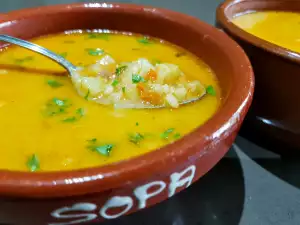 Постный картофельный суп с пастернаком