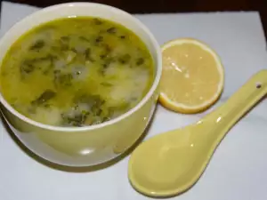 Постный шпинатный суп