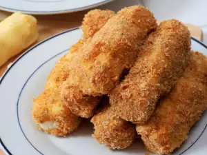 Картофельные крокеты с творогом
