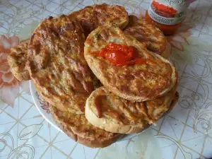 Самые вкусные бутерброды с фаршем в духовке