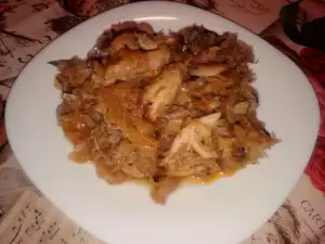 Капуста с курицей