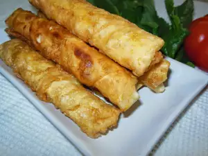 Трубочки с брынзой
