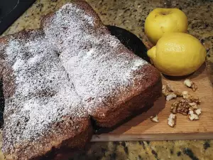 Вкусный яблочный кекс с печеньем