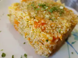 Салат с киноа и морковью