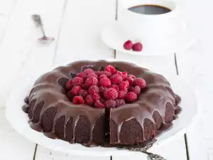 Пирог с какао без яиц