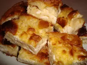 Вкусная баница с брынзой