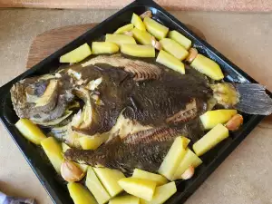 Маринованная камбала в духовке