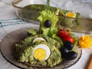 Рулет со шпинатом и картофелем