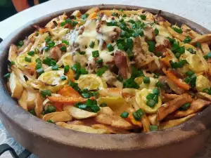 Быстрый сач из мяса и овощей