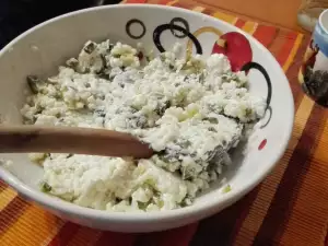 Молочный салат с кускусом