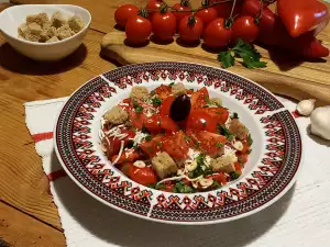 Самый вкусный салат с запеченным перцем
