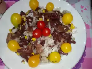 Салат Рыжики с луком