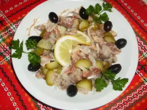 Салат из скумбрии