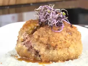 Шотландские яйца с копченым лососем