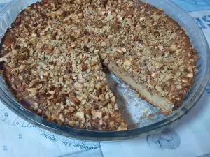 Пирог из овсяных хлопьев и яблок